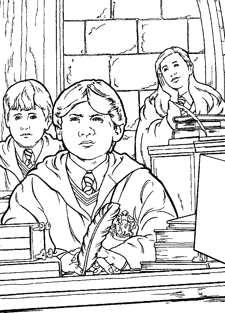 Kids-n-fun.com | Coloring page Harry Potter and the Chamber of Secrets